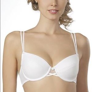White lightly lined Demi bra 34C